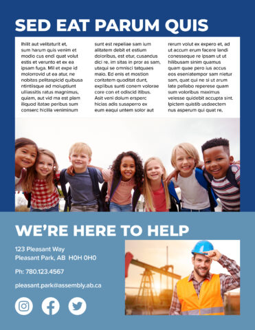 Extra component of the direct mail design template for 