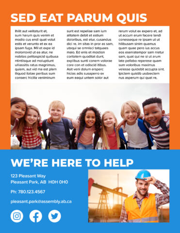 Extra component of the direct mail design template for 