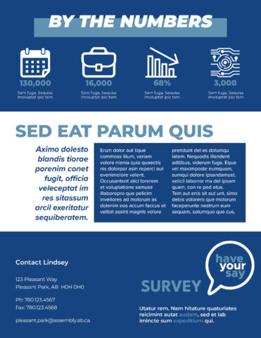 Back side of the direct mail design template for 