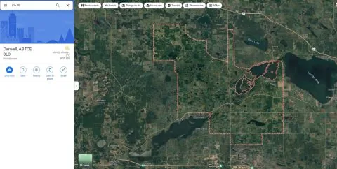 A 6-Digit Postal Code That Covers A Rural Area Can Cover 100S Of Sq/Km. The Above Example Shows The Postal Code T0E 0L0 In Alberta.