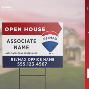 RE/MAX Directional Sign | Primary RWB Alt | Open House | 24x18