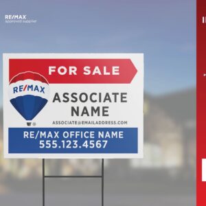 RE/MAX Directional Sign | Primary RWB | For Sale | 24x18