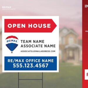 RE/MAX Directional Sign | Primary RWB | Open House | 24x24