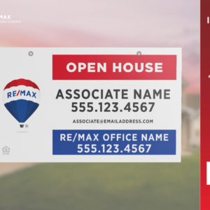 RE/MAX Yard Sign | Primary RWB | Open House | 30x18