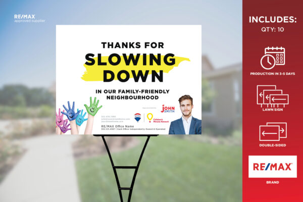 Community Care Lawn Sign | Re/Max | 18X24 - Image 4