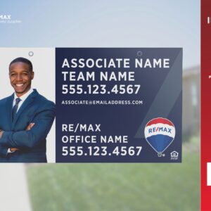 RE/MAX Yard Sign | Blue Promo | For Sale | 30x18