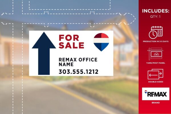 Remax Directional Sign | Primary Rwb | Arrow Sign