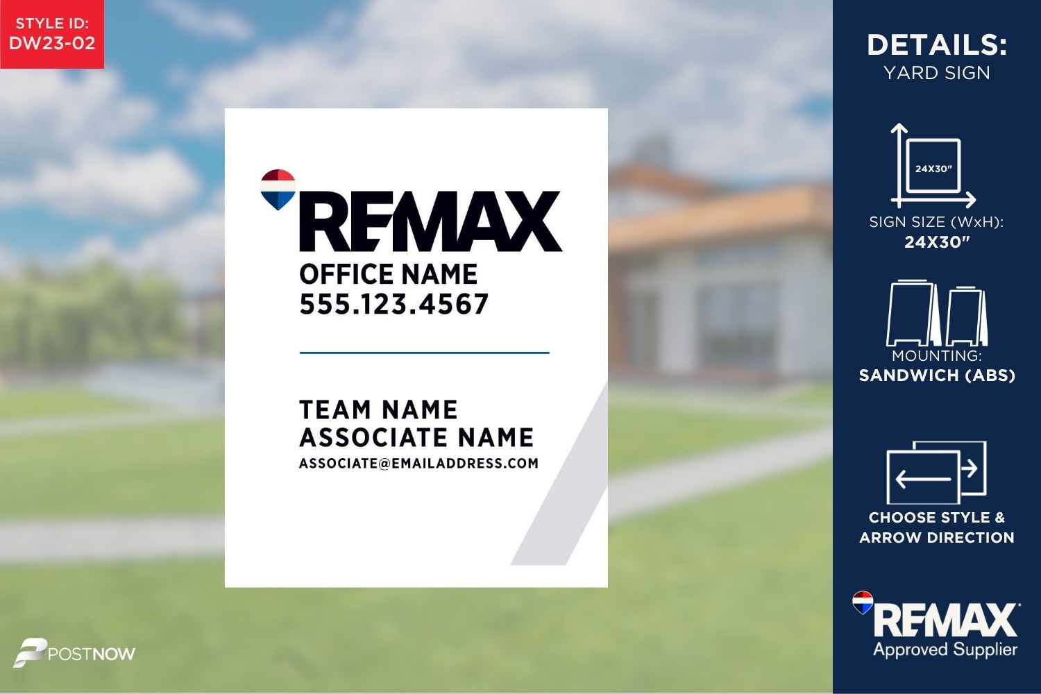 Remax Directional Sign | White | 24X30 - Image 2