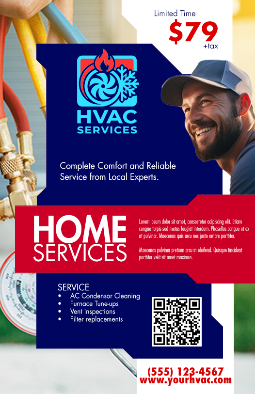 Example Of A Successful Hvac Direct Mail Marketing Flyer Designed With Postnow