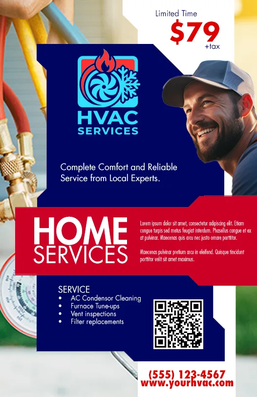 Example Of A Successful Hvac Direct Mail Marketing Flyer Designed With Postnow
