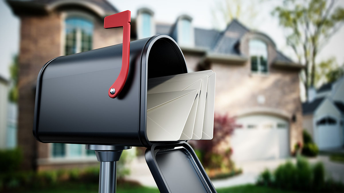 Mail And Real Estate Newsletters In A Mail Box